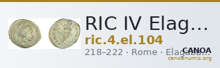 RIC IV Elagabalus 104 — CANOA