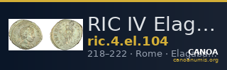 RIC IV Elagabalus 104 — CANOA