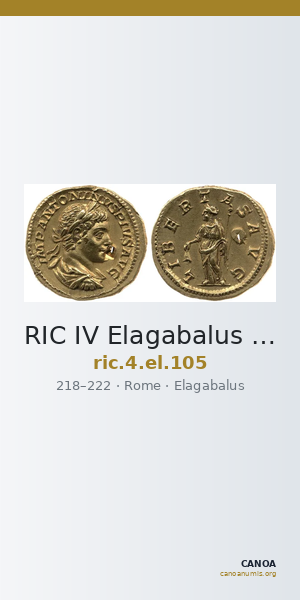 RIC IV Elagabalus 105 — CANOA