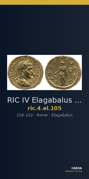 RIC IV Elagabalus 105 — CANOA