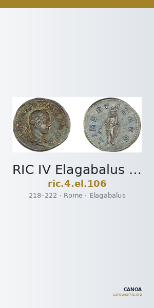 RIC IV Elagabalus 106 — CANOA