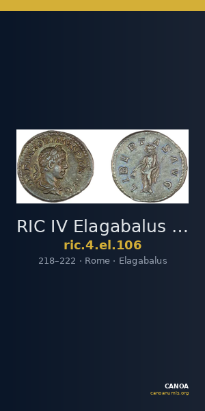 RIC IV Elagabalus 106 — CANOA