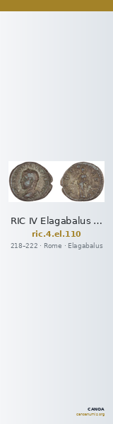 RIC IV Elagabalus 110 — CANOA