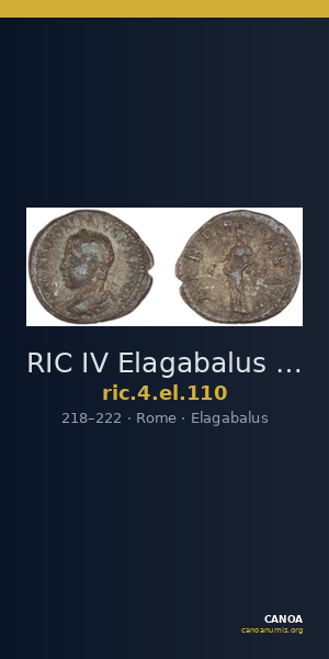 RIC IV Elagabalus 110 — CANOA