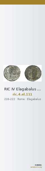 RIC IV Elagabalus 111 — CANOA