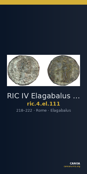 RIC IV Elagabalus 111 — CANOA