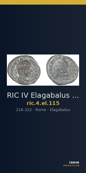 RIC IV Elagabalus 115 — CANOA