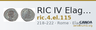 RIC IV Elagabalus 115 — CANOA