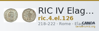 RIC IV Elagabalus 126 — CANOA