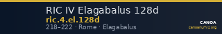 RIC IV Elagabalus 128d — CANOA