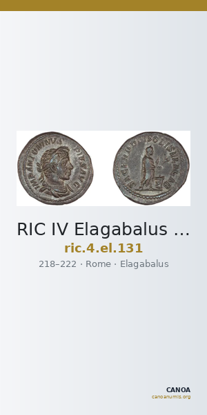 RIC IV Elagabalus 131 — CANOA