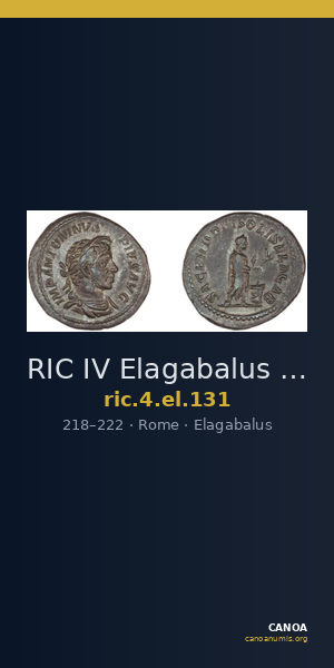 RIC IV Elagabalus 131 — CANOA