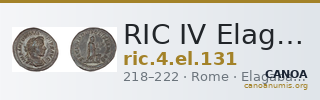 RIC IV Elagabalus 131 — CANOA