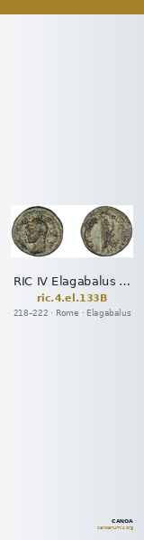 RIC IV Elagabalus 133B — CANOA