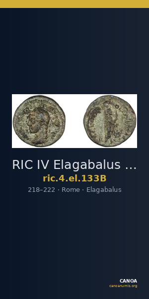 RIC IV Elagabalus 133B — CANOA