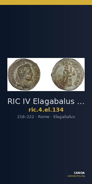 RIC IV Elagabalus 134 — CANOA