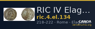 RIC IV Elagabalus 134 — CANOA