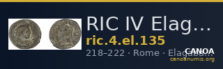 RIC IV Elagabalus 135 — CANOA