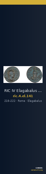 RIC IV Elagabalus 141 — CANOA