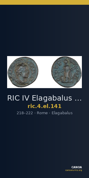 RIC IV Elagabalus 141 — CANOA