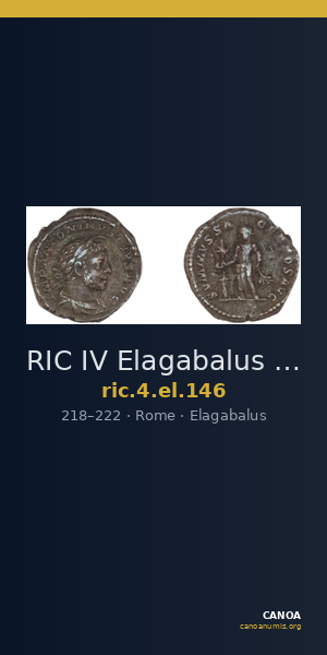 RIC IV Elagabalus 146 — CANOA