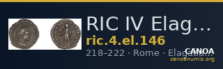 RIC IV Elagabalus 146 — CANOA
