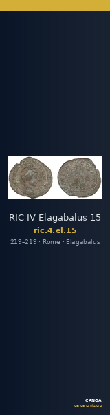 RIC IV Elagabalus 15 — CANOA