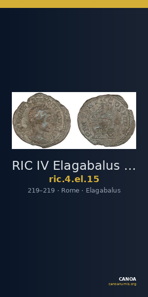 RIC IV Elagabalus 15 — CANOA