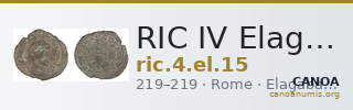 RIC IV Elagabalus 15 — CANOA
