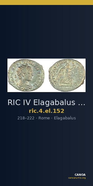 RIC IV Elagabalus 152 — CANOA
