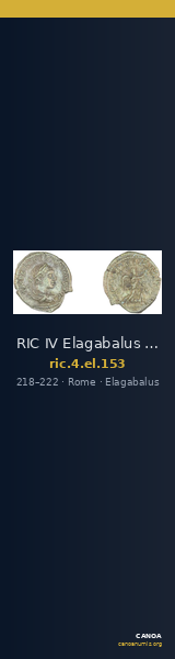 RIC IV Elagabalus 153 — CANOA