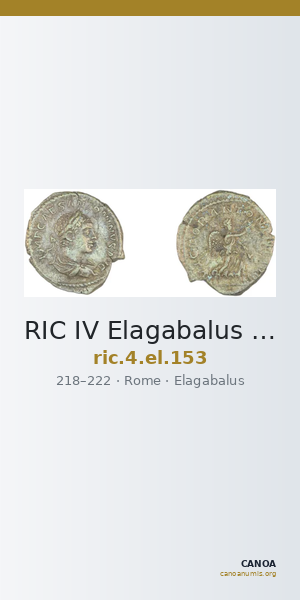 RIC IV Elagabalus 153 — CANOA