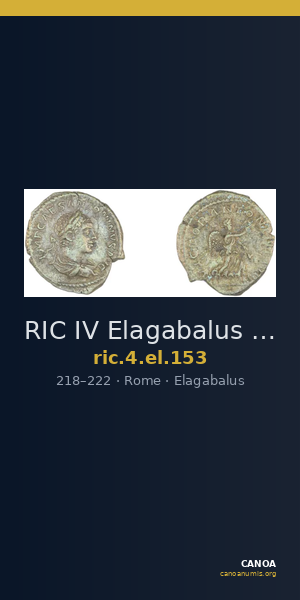 RIC IV Elagabalus 153 — CANOA