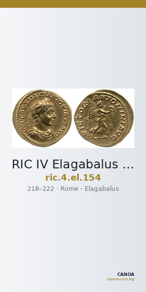 RIC IV Elagabalus 154 — CANOA