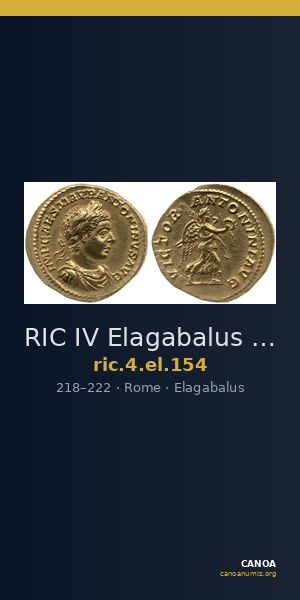 RIC IV Elagabalus 154 — CANOA