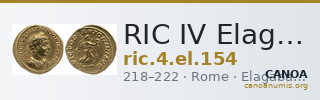 RIC IV Elagabalus 154 — CANOA