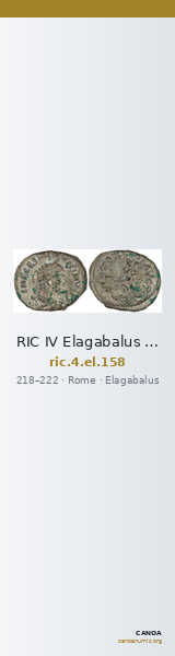 RIC IV Elagabalus 158 — CANOA