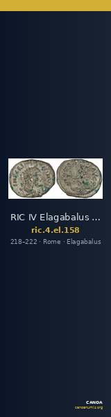 RIC IV Elagabalus 158 — CANOA