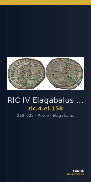 RIC IV Elagabalus 158 — CANOA