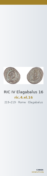 RIC IV Elagabalus 16 — CANOA