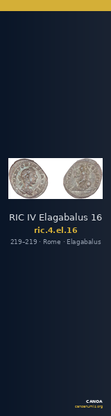 RIC IV Elagabalus 16 — CANOA