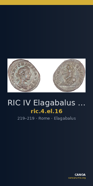 RIC IV Elagabalus 16 — CANOA