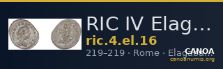 RIC IV Elagabalus 16 — CANOA