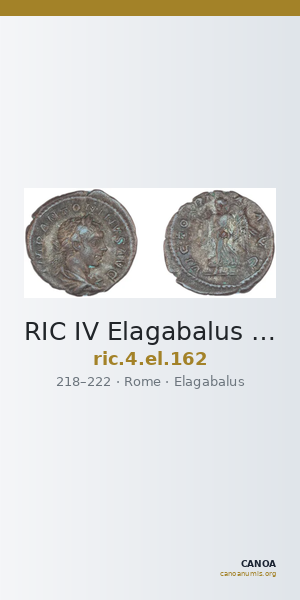 RIC IV Elagabalus 162 — CANOA