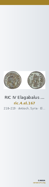 RIC IV Elagabalus 167 — CANOA