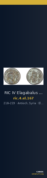 RIC IV Elagabalus 167 — CANOA