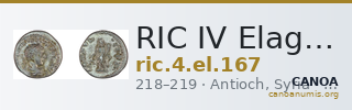 RIC IV Elagabalus 167 — CANOA