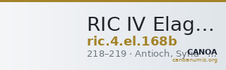 RIC IV Elagabalus 168b — CANOA