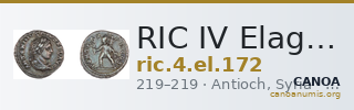 RIC IV Elagabalus 172 — CANOA