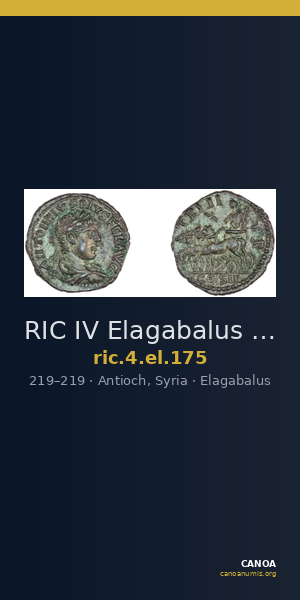 RIC IV Elagabalus 175 — CANOA